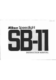 Nikon SB 11 manual. Camera Instructions.